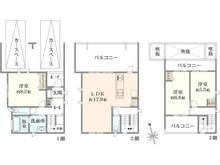 【東京都/杉並区南荻窪】杉並区南荻窪2丁目　新築戸建　A号棟 間取り図
