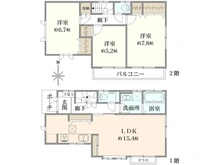 【東京都/練馬区関町南】練馬区関町南4丁目　中古戸建 間取り図
