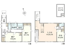 【東京都/杉並区南荻窪】杉並区南荻窪2丁目　新築戸建　C号棟 間取り図