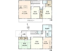 【東京都/小金井市東町】小金井市東町4丁目　中古戸建 間取り図