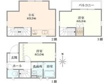 【東京都/練馬区桜台】練馬区桜台4丁目 戸建 間取り図