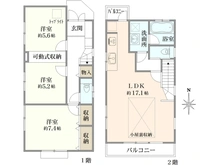 【東京都/世田谷区上祖師谷】上祖師谷6丁目　戸建 間取り図