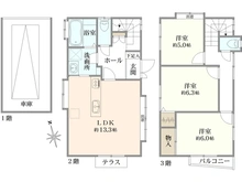 【東京都/大田区南雪谷】大田区南雪谷一丁目　中古戸建 間取り図
