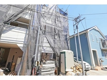 【神奈川県/川崎市宮前区馬絹】馬絹3丁目　新築戸建　B号棟 建築中の外観