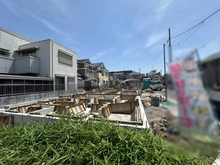 【東京都/足立区西伊興】足立区西伊興3丁目新築戸建 A号棟 建築中の外観