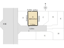 【東京都/足立区西伊興】足立区西伊興3丁目新築戸建 B号棟 区画図