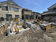 【東京都/足立区西伊興】足立区西伊興3丁目新築戸建 D号棟 建築中の外観