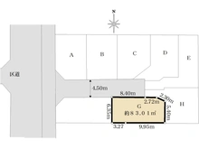 【東京都/足立区西伊興】足立区西伊興3丁目新築戸建 G号棟 区画図