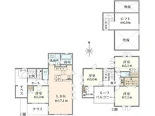 【東京都/三鷹市深大寺】三鷹市深大寺一丁目中古戸建 間取り図