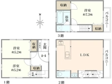 【東京都/大田区東糀谷】大田区東糀谷4丁目中古戸建 間取り図