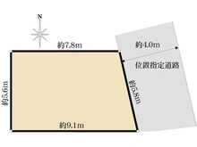 【東京都/大田区東糀谷】大田区東糀谷4丁目中古戸建 区画図