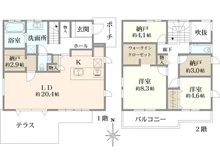 【東京都/府中市栄町】府中市栄町2丁目 間取り図
