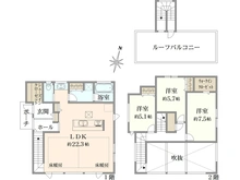 【東京都/多摩市桜ヶ丘】多摩市桜ヶ丘2丁目新築戸建 間取り図