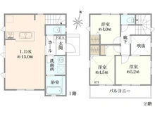 【神奈川県/横浜市保土ケ谷区境木本町】保土ケ谷区境木本町　新築戸建 間取り図