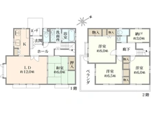 【神奈川県/横浜市港南区港南】港南区港南6丁目　戸建 間取り図