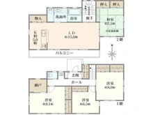 【神奈川県/横浜市戸塚区戸塚町】戸塚区戸塚町　中古戸建 間取り図