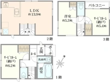 【神奈川県/横浜市戸塚区吉田町】戸塚区吉田町　中古戸建 間取り図