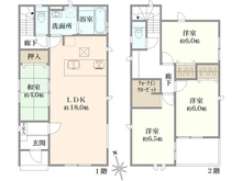 【神奈川県/横浜市保土ケ谷区法泉】保土ケ谷区法泉2丁目　2号棟/全2棟 間取り図
