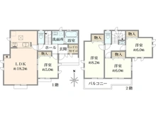 【東京都/町田市三輪緑山】町田市三輪緑山4丁目　新築戸建　M号棟 間取り図