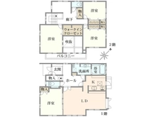 【神奈川県/横浜市緑区東本郷】緑区東本郷5丁目　中古戸建 間取り図