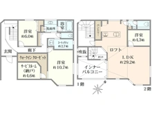 【神奈川県/中郡大磯町大磯】大磯町大磯　中古戸建 間取り図