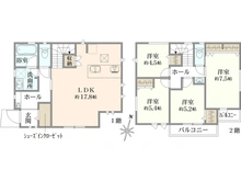 【神奈川県/横浜市緑区長津田】緑区長津田2丁目　新築戸建　L号棟 間取り図