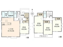 【東京都/町田市三輪緑山】町田市三輪緑山4丁目　新築戸建　B号棟／全8棟 間取り図