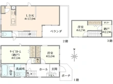 【東京都/文京区小日向】文京区小日向三丁目戸建 間取り図