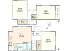 【千葉県/船橋市八木が谷】船橋市八木が谷1丁目　中古戸建 間取り図