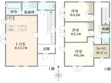 【埼玉県/さいたま市浦和区常盤】さいたま市浦和区常盤六丁目　戸建 間取り図