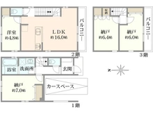 【東京都/国立市西】国立市西2丁目　新築戸建A号棟 間取り図