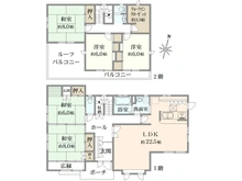 【埼玉県/戸田市美女木】戸田市美女木1丁目　中古戸建 間取り図