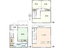 【大阪府/池田市綾羽】池田市綾羽二丁目中古戸建 間取り図