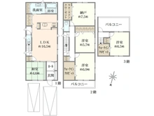 【大阪府/茨木市鮎川】茨木市鮎川一丁目新築戸建　B号地 間取り図