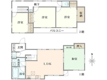 【大阪府/寝屋川市太秦緑が丘】寝屋川市太秦緑が丘　戸建 間取り図