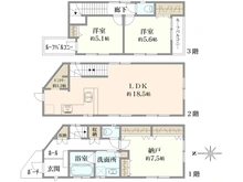 【東京都/中野区野方】中野区野方2丁目　新築戸建C棟 間取り図