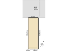 【東京都/北区田端新町】北区田端新町一丁目　戸建 区画図