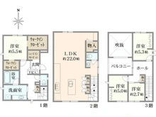 【大阪府/豊中市中桜塚】豊中市中桜塚二丁目　中古戸建 間取り図