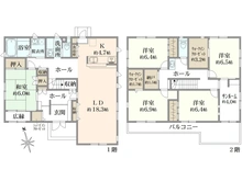 【東京都/武蔵村山市本町】武蔵村山市本町4丁目　中古戸建 間取り図