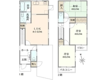 【東京都/日野市東豊田】日野市東豊田4丁目　中古戸建 間取り図