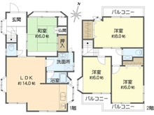 【兵庫県/神戸市須磨区高倉台】神戸市須磨区高倉台2丁目　中古戸建 間取り図