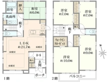 【愛知県/名古屋市守山区天子田】守山区天子田1丁目 中古戸建 間取り図