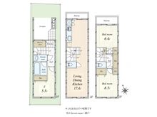【東京都/新宿区荒木町】新宿区荒木町　中古戸建 間取り図