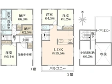 【東京都/足立区西新井】足立区西新井4丁目　中古戸建 間取り図
