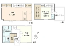 【東京都/北区中十条】北区中十条1丁目　中古戸建 間取り図