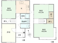 【京都府/京都市左京区上高野畑ケ田町】京都市左京区上高野畑ケ田町　中古戸建 間取り図