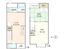 【京都府/京都市右京区山ノ内荒木町】京都市右京区山ノ内荒木町　一戸建て 間取り図