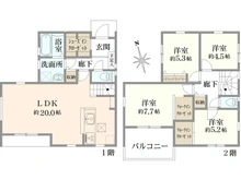 【神奈川県/横浜市旭区今宿】横浜市旭区今宿1丁目　新築戸建 間取り図