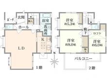 【神奈川県/横浜市旭区今宿】旭区今宿1丁目　中古戸建 間取り図