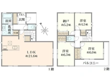 【神奈川県/横浜市旭区市沢町】旭区市沢町　中古戸建 間取り図